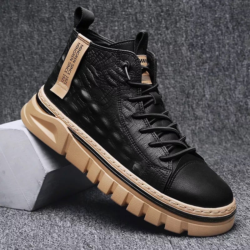 Dango leren sneakers