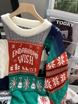 Świąteczny sweter z napisem Matilda
