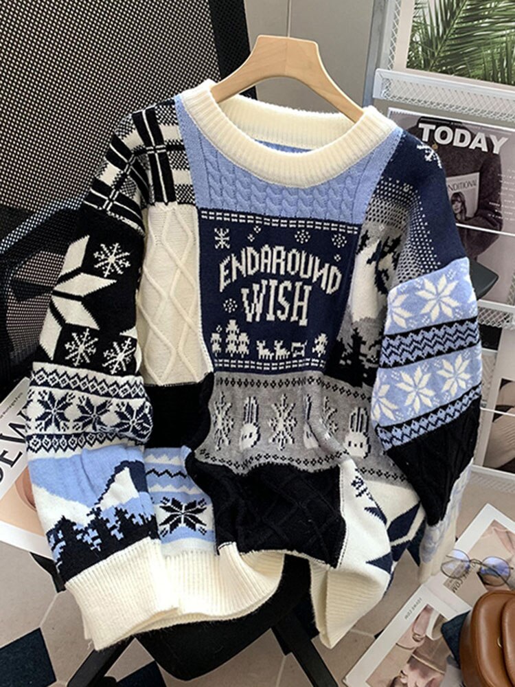 Świąteczny sweter z napisem Matilda