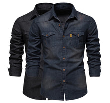 Afbeelding in Gallery-weergave laden, Brado katoenen denim overhemd
