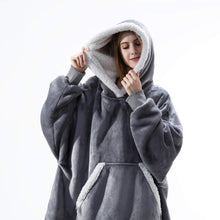 Afbeelding in Gallery-weergave laden, Bluza-Koc z kapturem Oversized
