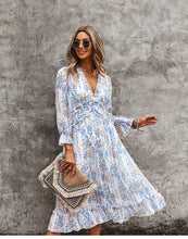 Afbeelding in Gallery-weergave laden, Sukienka letnia ,,Floral V Neck&quot;
