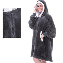 Afbeelding in Gallery-weergave laden, Bluza-Koc z kapturem Oversized
