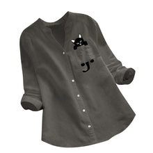 Afbeelding in Gallery-weergave laden, Shirt met kattenprint
