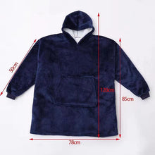 Afbeelding in Gallery-weergave laden, Bluza-Koc z kapturem Oversized
