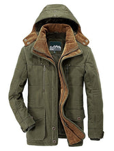 Afbeelding in Gallery-weergave laden, Isolerende winter fleece jas voor heren
