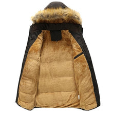 Afbeelding in Gallery-weergave laden, Geïsoleerde winterjas voor heren met imitatiebont Foxy
