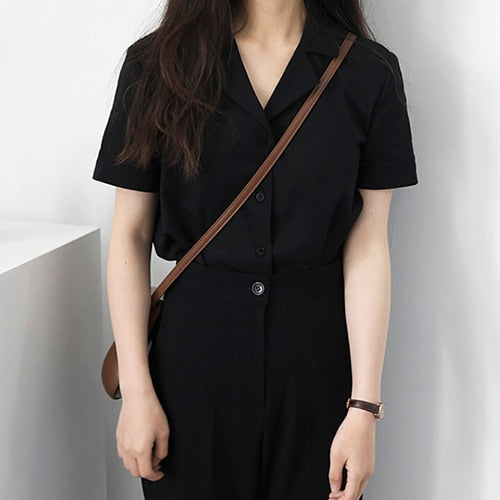 Burgy shirt met korte mouwen