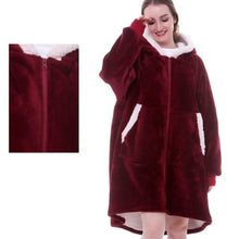 Afbeelding in Gallery-weergave laden, Bluza-Koc z kapturem Oversized
