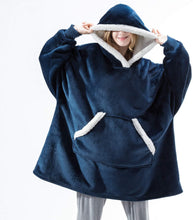Afbeelding in Gallery-weergave laden, Bluza-Koc z kapturem Oversized
