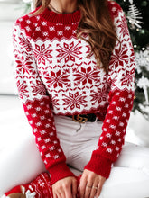 Afbeelding in Gallery-weergave laden, Świąteczny Sweter Damski SnowFlake
