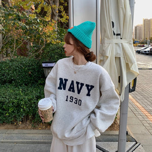 Dames sweatshirt Navy