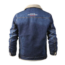 Afbeelding in Gallery-weergave laden, Denim Fleecejack Ribbro

