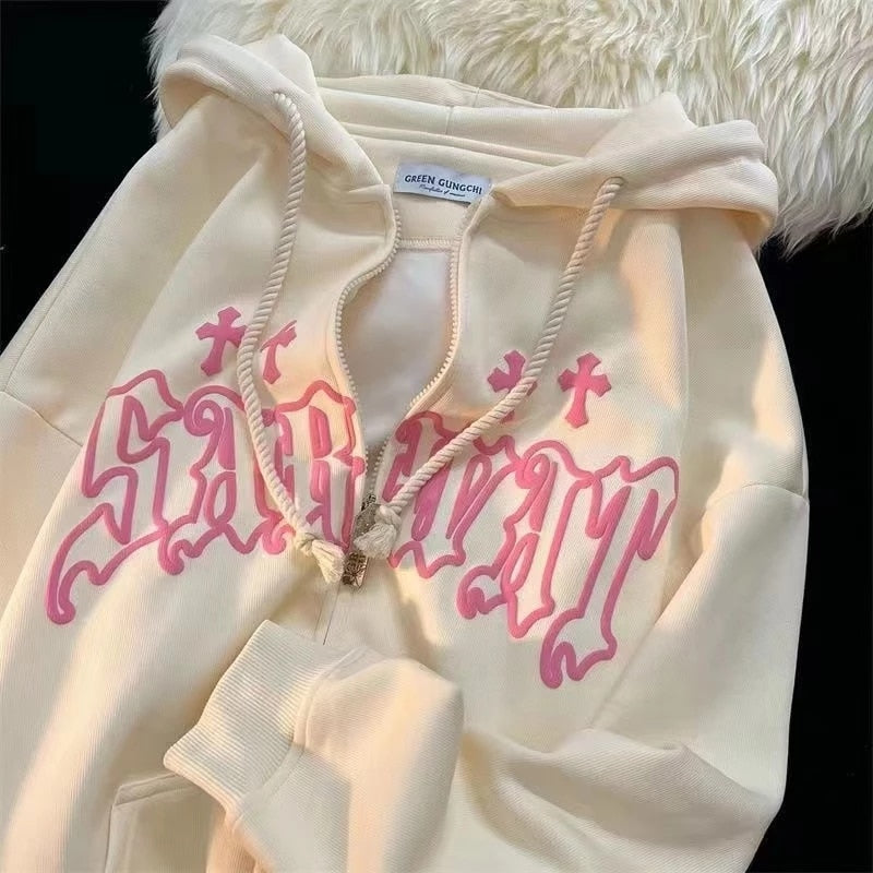 Polly damessweatshirt met ritssluiting