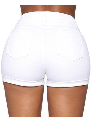 Complexe shorts met hoge taille