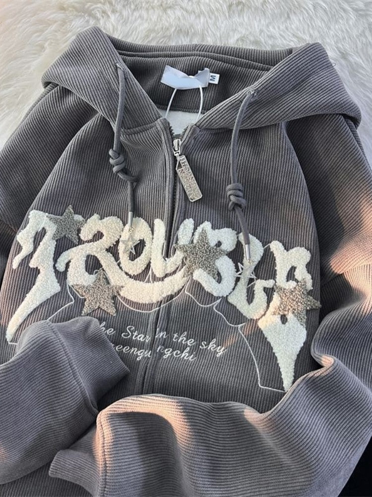 Bluza na suwak Troublesk