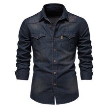 Afbeelding in Gallery-weergave laden, Brado katoenen denim overhemd
