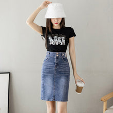 Afbeelding in Gallery-weergave laden, Timbaland knielange denim rok
