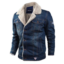Afbeelding in Gallery-weergave laden, Denim Fleecejack Ribbro
