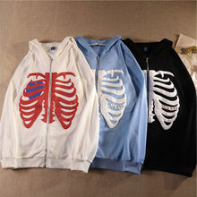 Afbeelding in Gallery-weergave laden, Damska bluza z kapturem na suwak Chest
