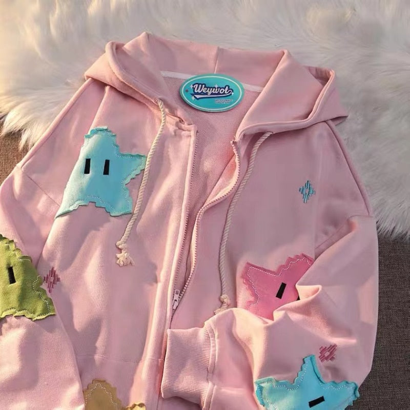 Endoly damessweatshirt met ritssluiting