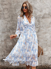 Afbeelding in Gallery-weergave laden, Sukienka letnia ,,Floral V Neck&quot;
