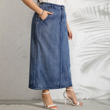 Afbeelding in Gallery-weergave laden, Denim rok plus maat Snap
