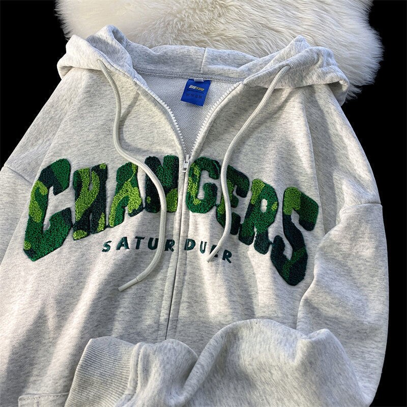 Bluza oversize z napisem Changers