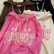 Afbeelding in Gallery-weergave laden, Polly damessweatshirt met ritssluiting
