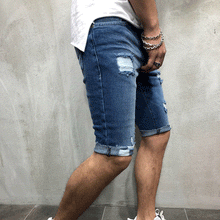 Afbeelding in Gallery-weergave laden, Squaro denim korte broek
